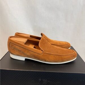 John Lobb Tan Suede Loafers